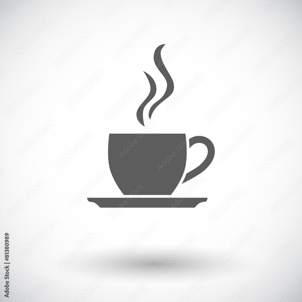 Cafe flat single icon. Cafe flat single icon.