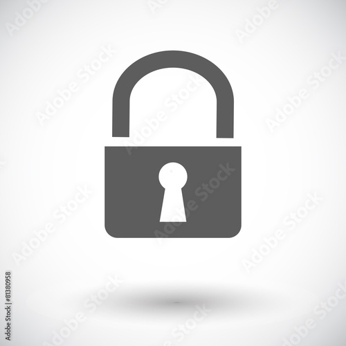 Lock single icon.