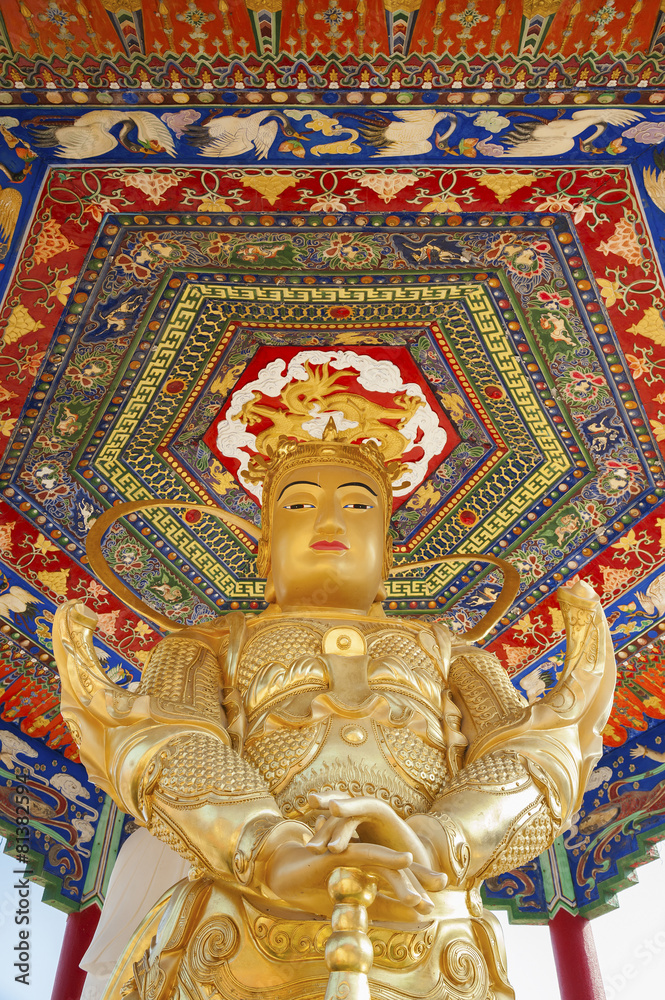 Buddha Statue in Ten Thousand Buddhas Monastery in Hong Kong