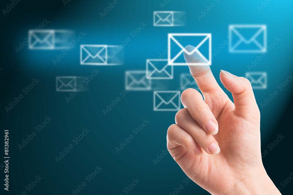 Businessman press website for search something Businessman press website for search something
