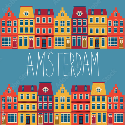 Cute Amsterdam houses set