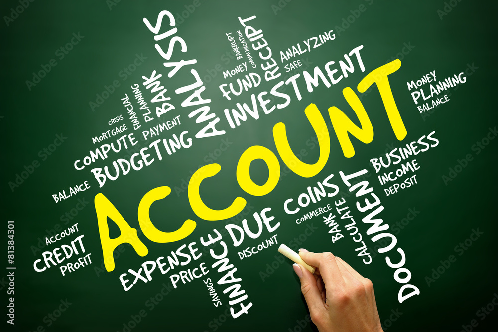 ACCOUNT word cloud, business concept ACCOUNT word cloud, business concept