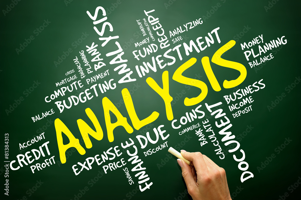 ANALYSIS word cloud, business concept ANALYSIS word cloud, business concept
