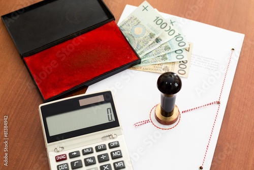 Notary seal and notarial act