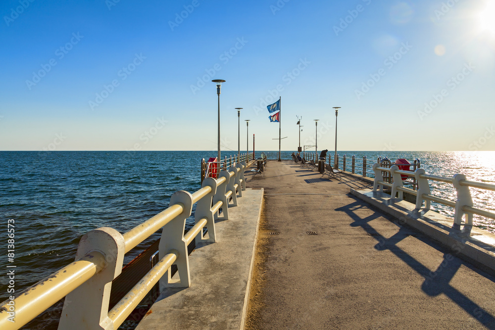 Naklejka premium forte dei marmi pier view