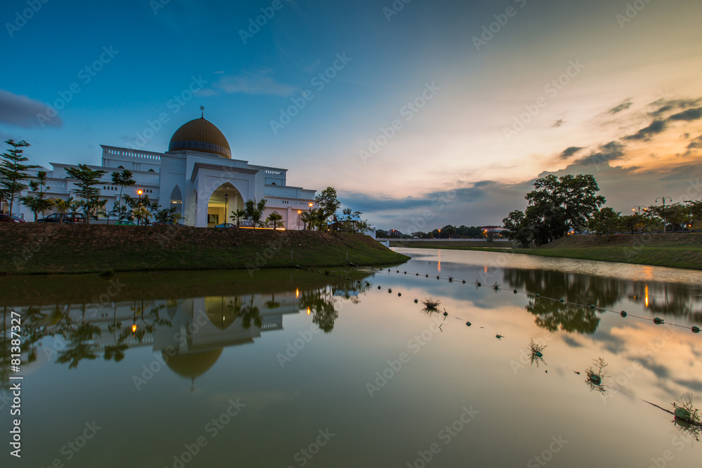 Sunset At UIAM Kuantan Mosque, Malaysia