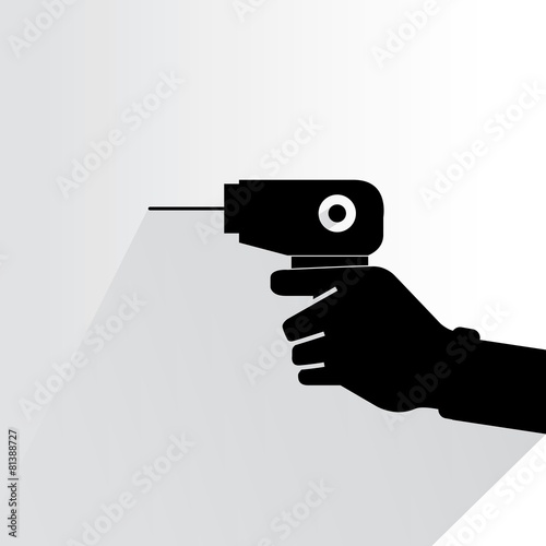 hand holding a drill handy tools