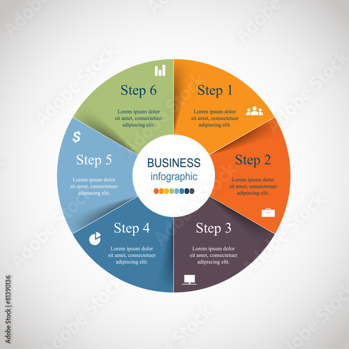 Vector circle infographic