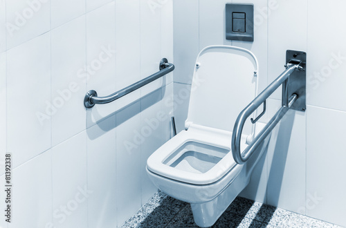 Slika na platnu toilet with handrails for the disabled