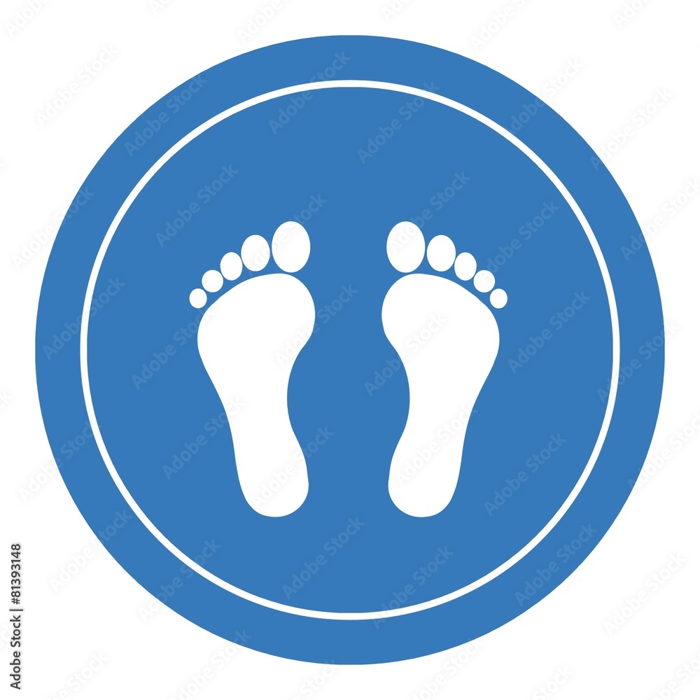 Pieds dans un panneau Pieds dans un panneau