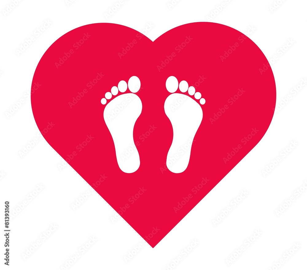 Pieds dans un cœur Pieds dans un cœur