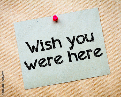 Fotografie Wish You Were Here