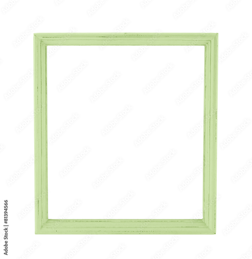 Pastel color wood photo frame in country rustic style isolated o Pastel color wood photo frame in country rustic style isolated o