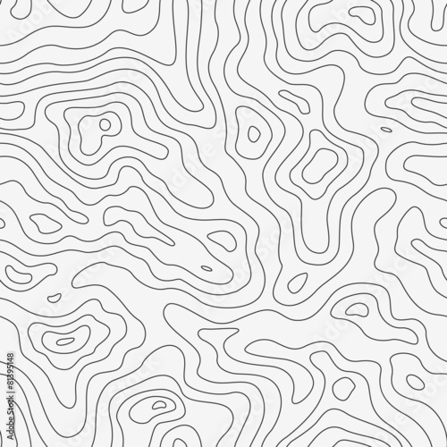 Topographic Map Seamless Pattern. Vector Background photo
