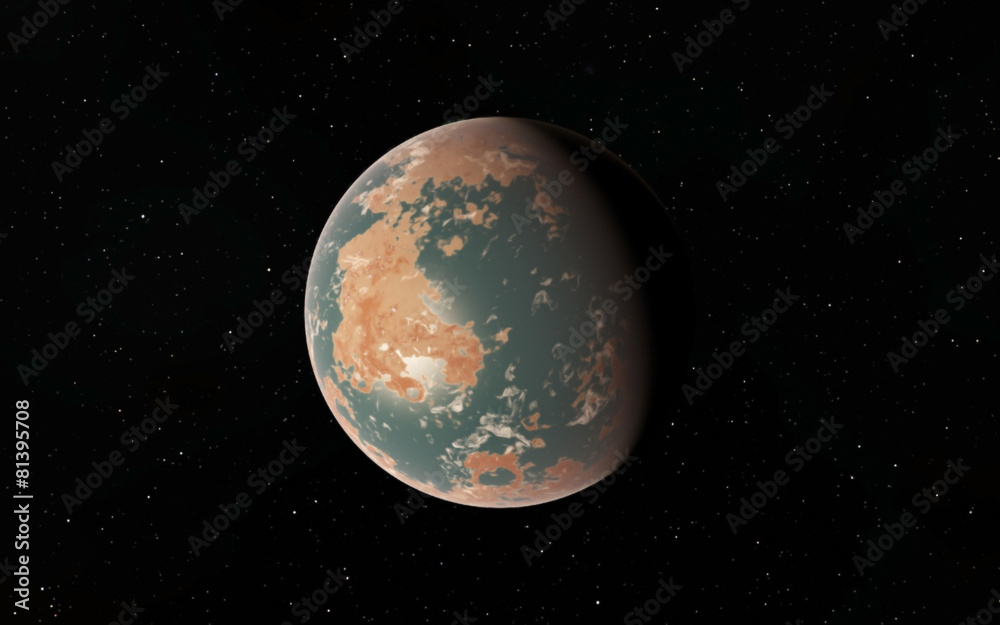 Fototapeta premium Alien Desert Exo Planet