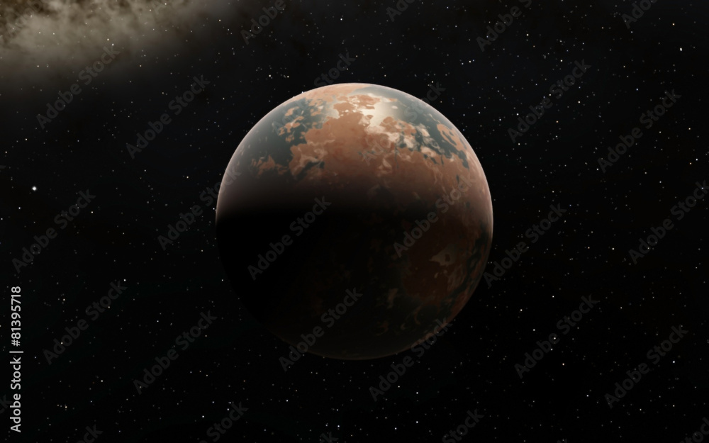 Obraz premium Alien Desert Exo Planet