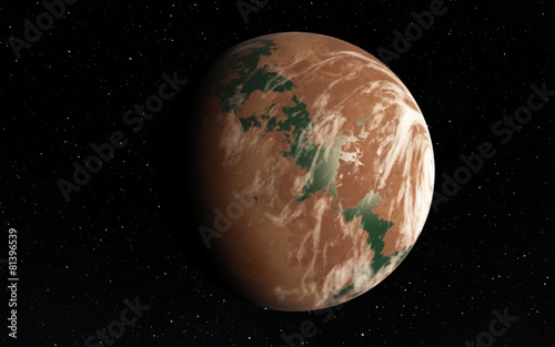Fototapeta Naklejka Na Ścianę i Meble -  Alien Desert Exo Planet
