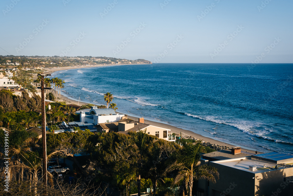 Fototapeta premium View of the Pacific Coast, in Malibu, California.