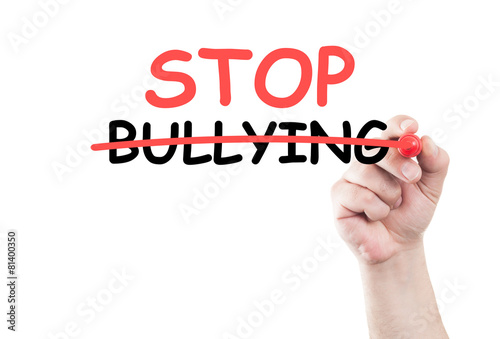 Stop bullying concept text
