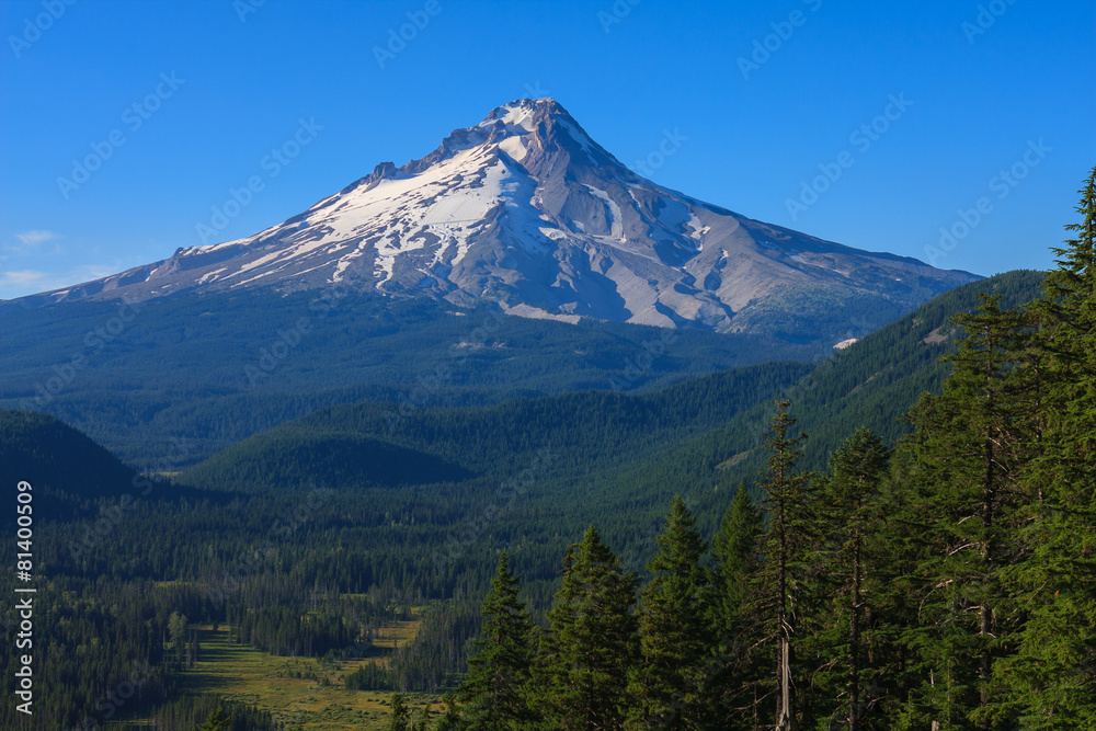 Beautiful Vista of Mount Hood in Oregon, USA