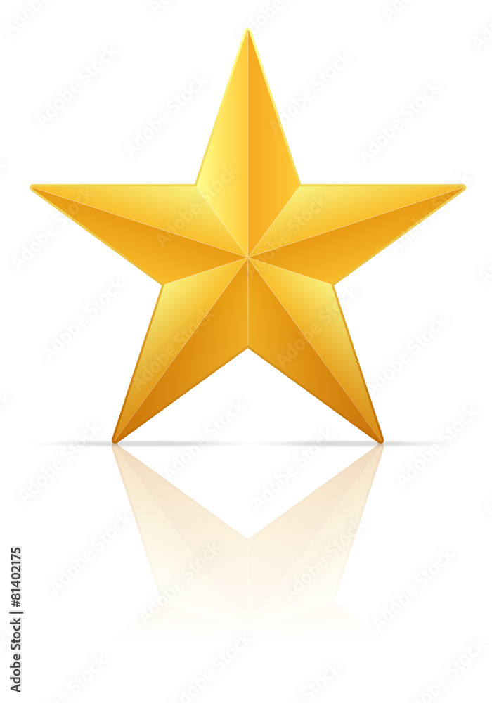 Obraz premium gold star
