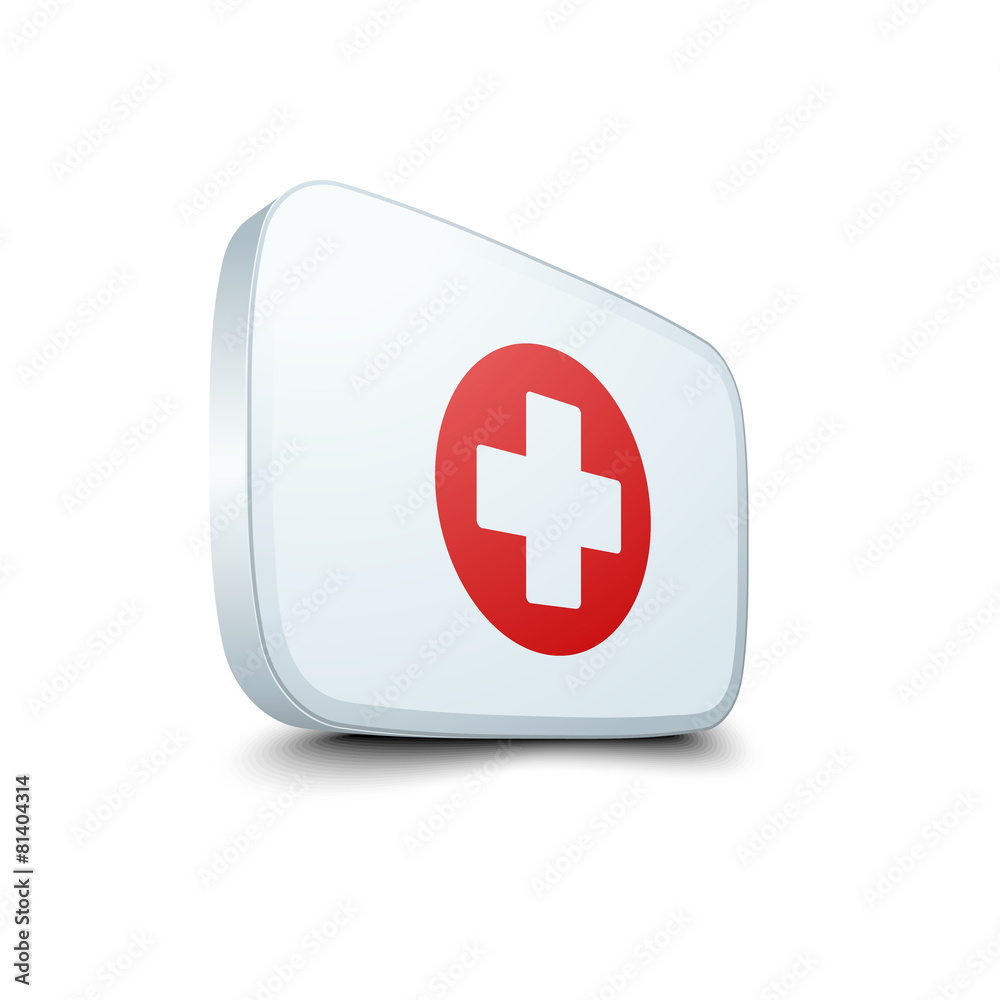 Fototapeta premium Medical button