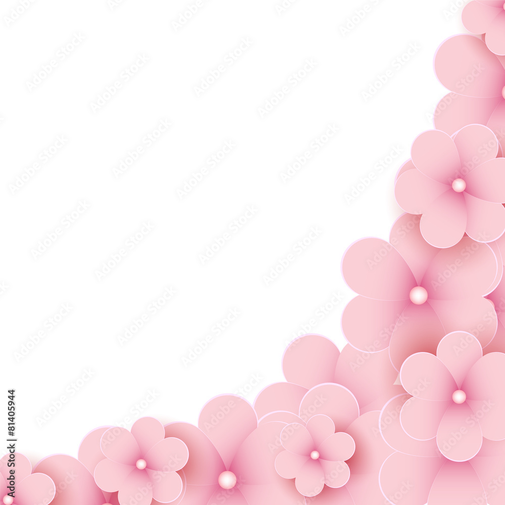 Spring background for the design