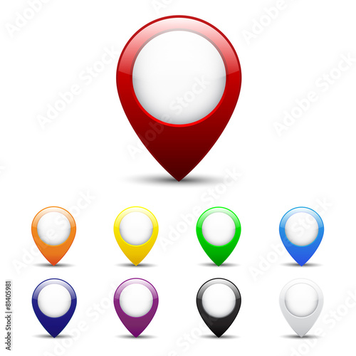 Map icon set