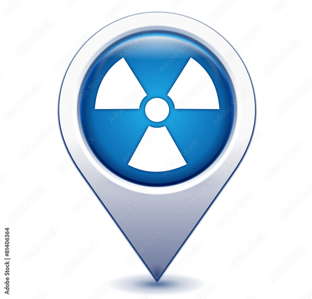 radioactivité sur marqueur géolocalisation bleu radioactivité sur marqueur géolocalisation bleu