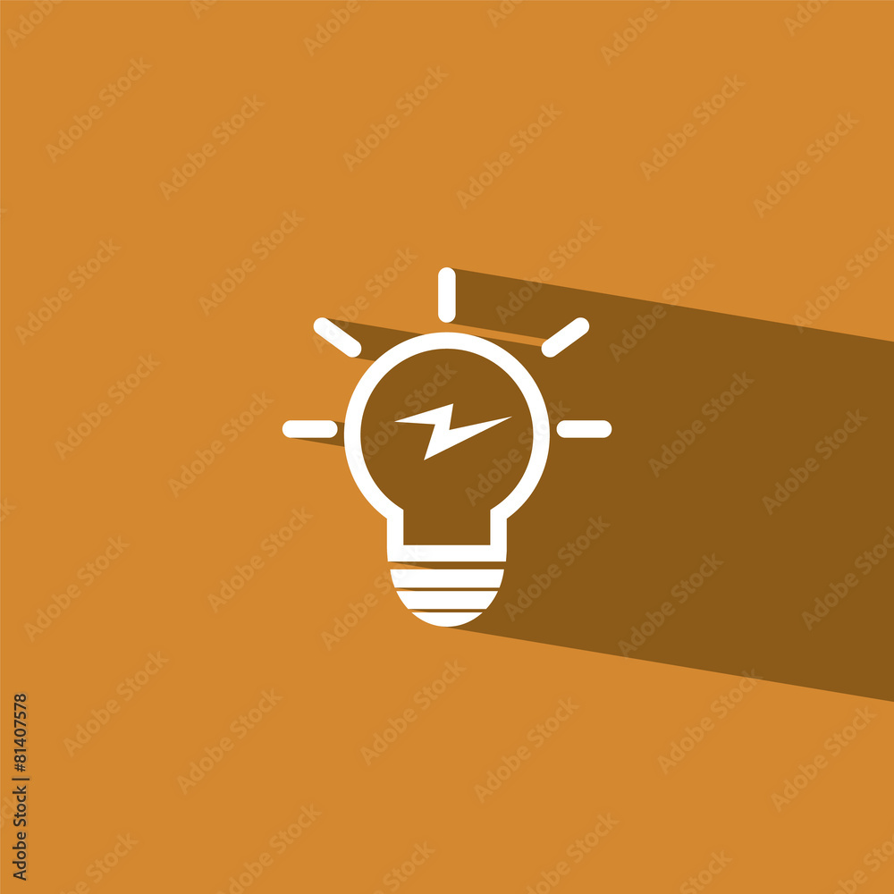 bulb flat icon vector illustration eps10 bulb flat icon vector illustration eps10