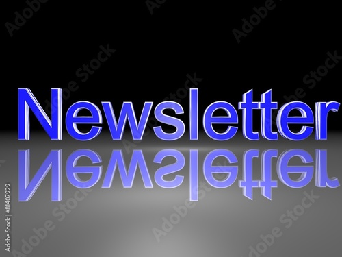 Newsletter blau