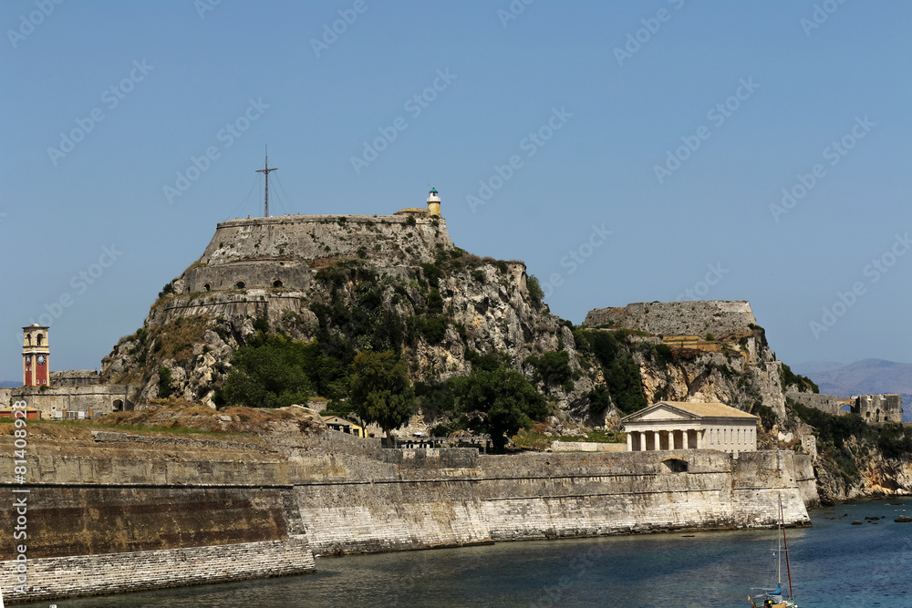 Old fortress in Kerkyra. Corfu. Greece.