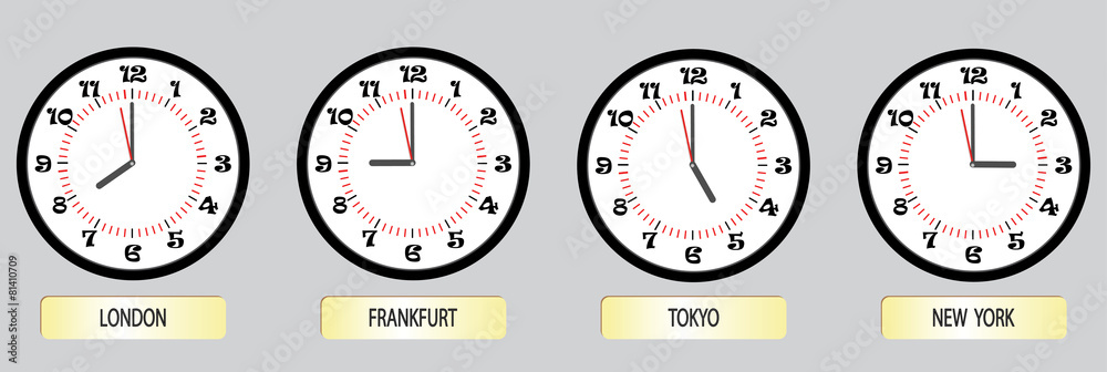 Set of clock exchanges Set of clock exchanges