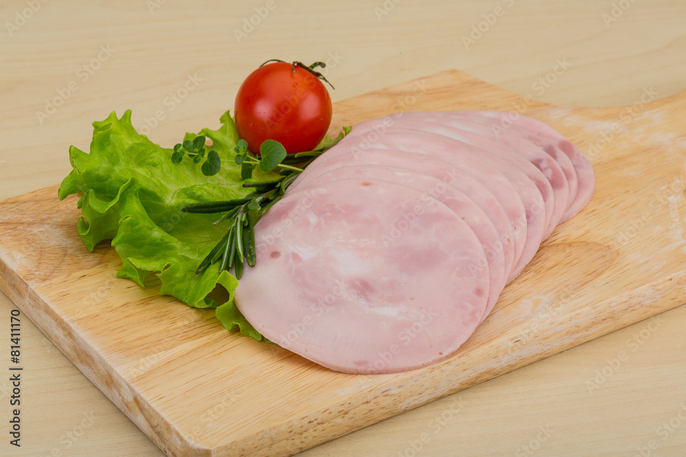 Sliced ham