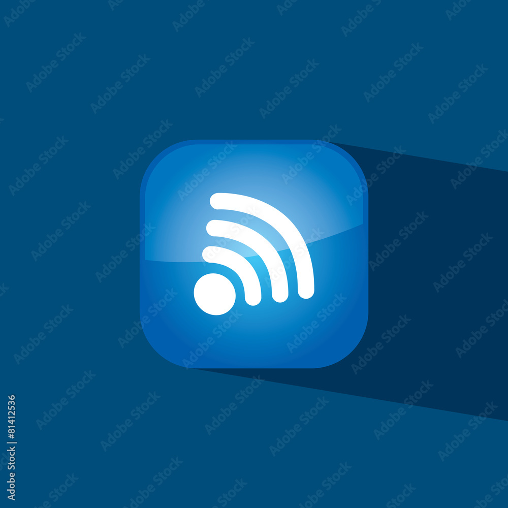 wifi button icon flat vector illustration eps10 wifi button icon flat vector illustration eps10