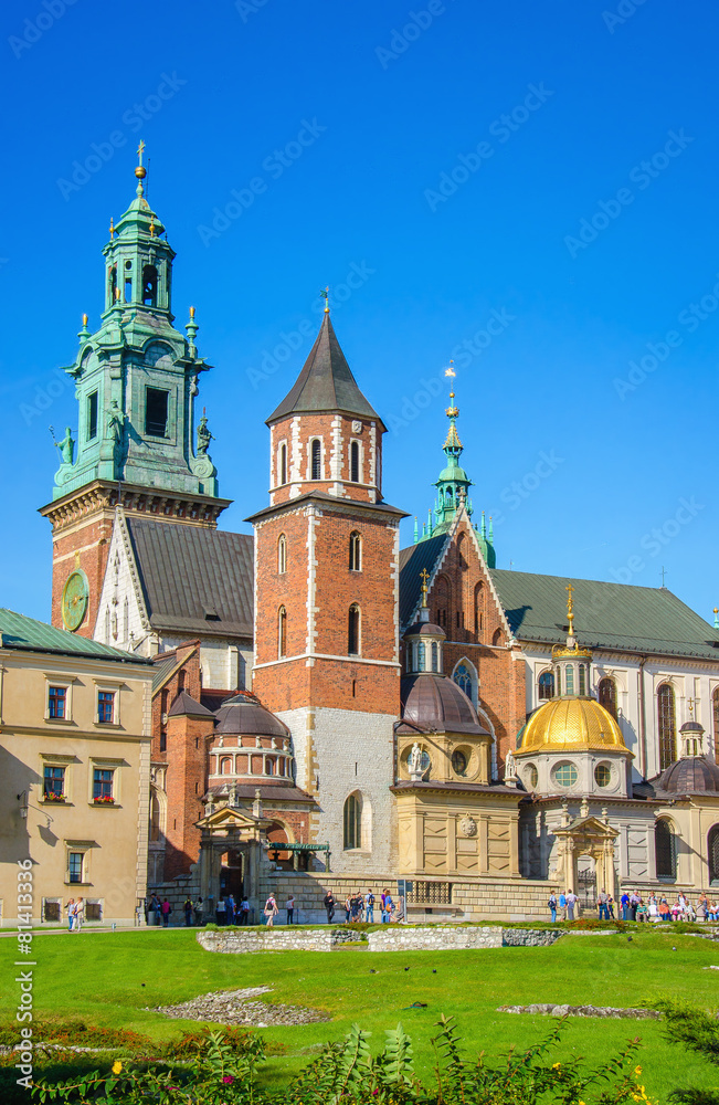 Wawel Castle and cathedral in Krakow, Poland