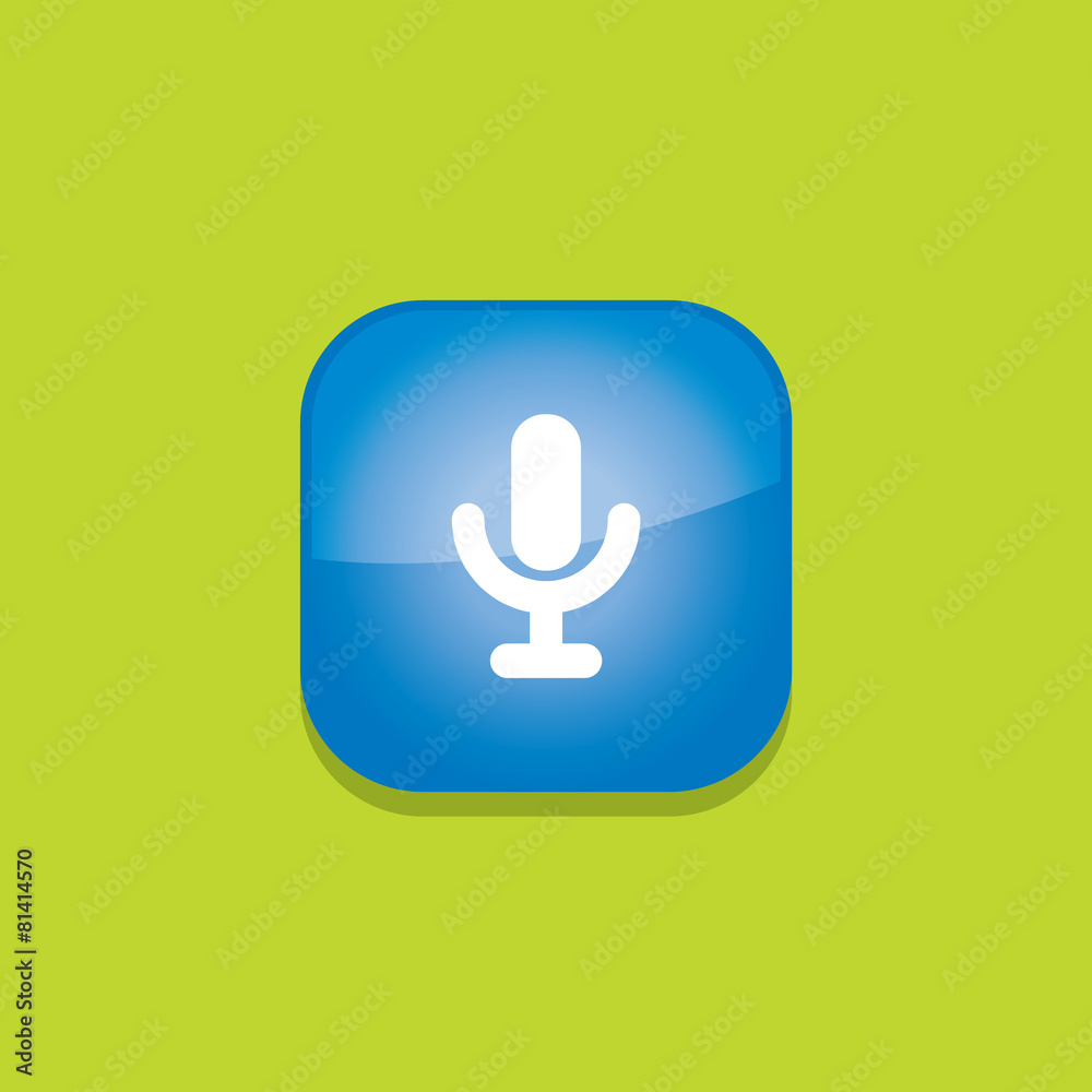 microphone button icon flat vector illustration eps10 microphone button icon flat vector illustration eps10
