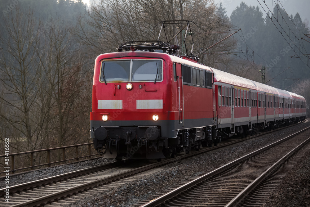 german railway passenger train