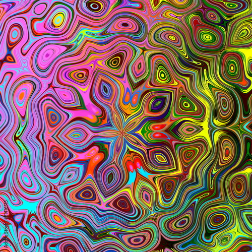 Obraz na płótnie Kolorowy unikalny wzór tła. Streszczenie ilustracji.