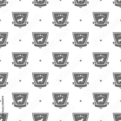 horse logo pattern