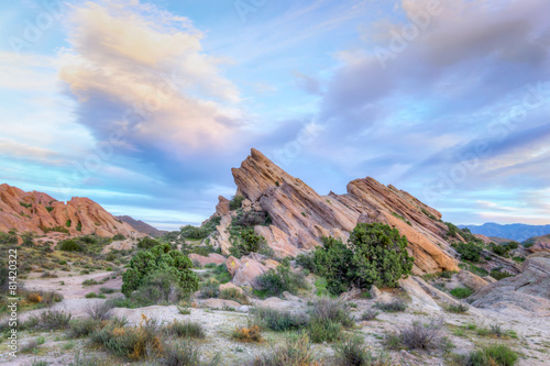 Vasquez Rocks Natural Area Park at Sunset