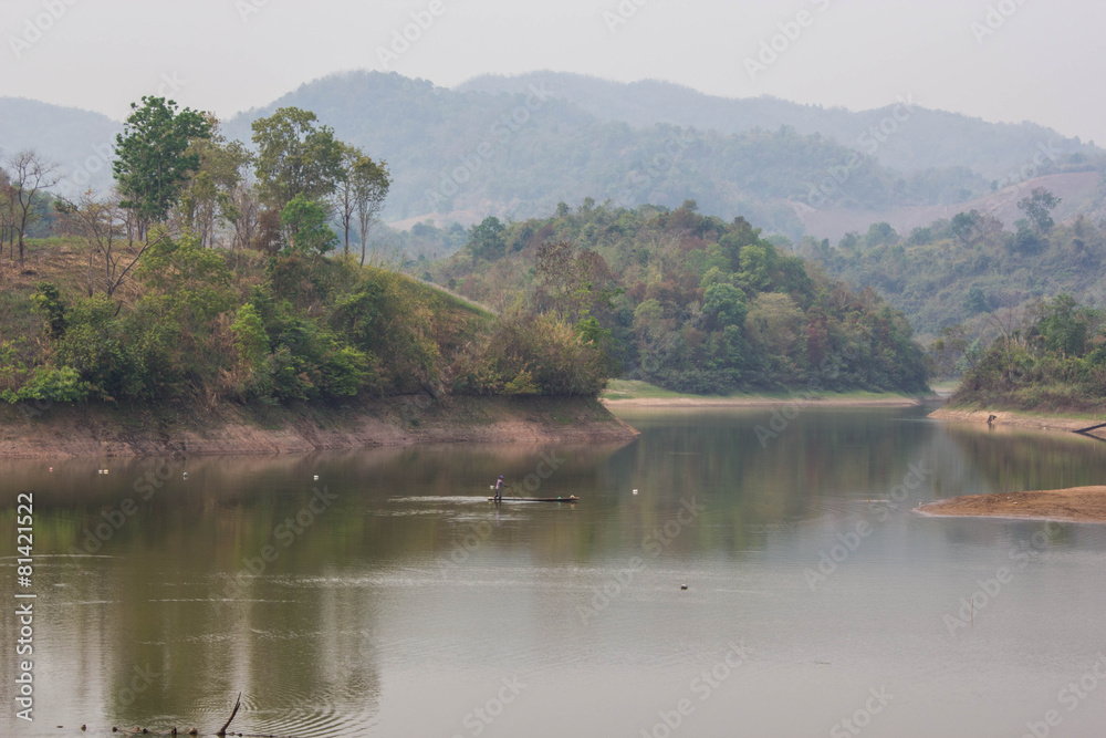 maepern reservoir in chiangrai Thailand