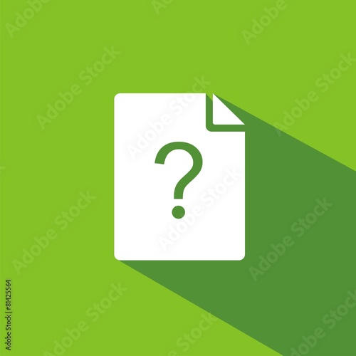 Icono hoja ayuda verde sombra