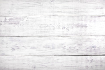 Old white wood background, rustic wooden surface with copy space