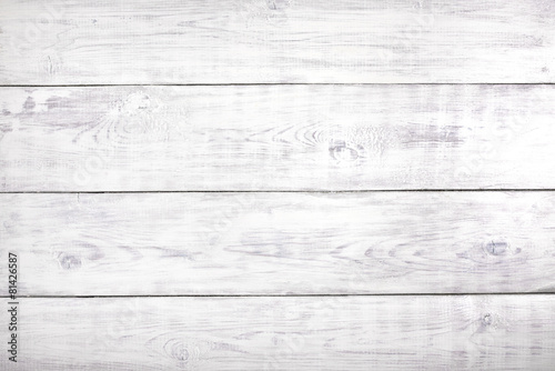 Old white wood background, rustic wooden surface with copy space