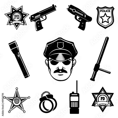 Police icon Set