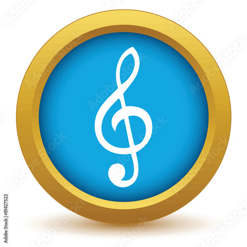 Gold music icon