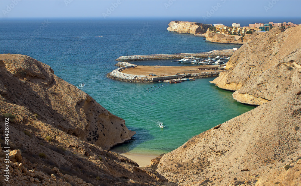 Beautiful beach in Muscat, Oman