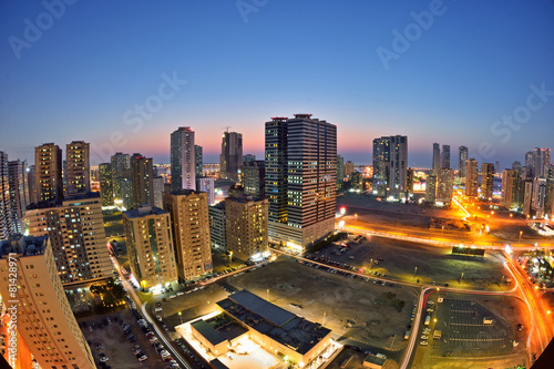 Night view of Sharjah, UAE © naufalmq