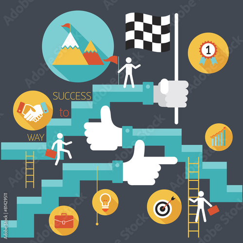 Business Concept, Stairway to Success